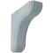 Ekena Millwork 1 3/4"W x 5 1/2"D x 5 1/2"H Eaton Wood Vintage Decor Bracket, Driftwood Blue BKTWD02X06X06EABU - alternate 1